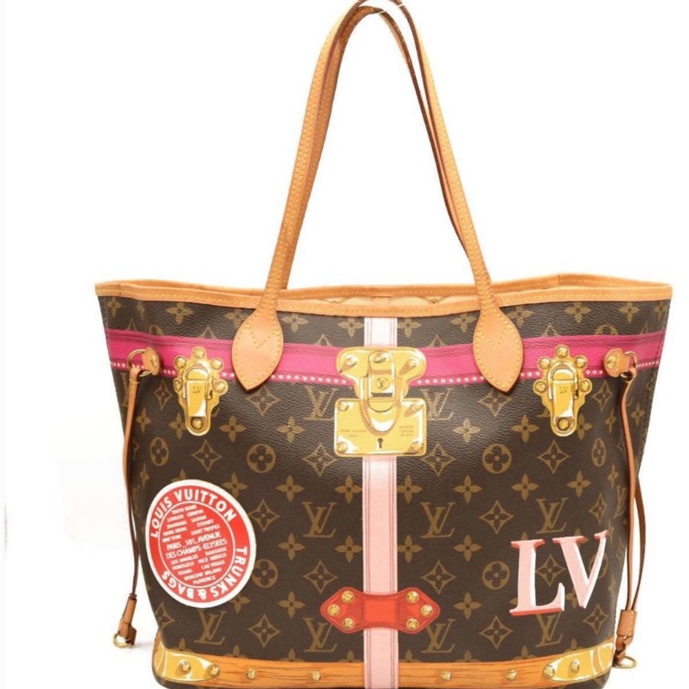 Designer Inspired Brown Monogram Shoulder Tote